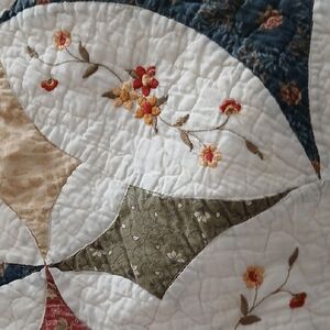 Floral Patchwork Quilt